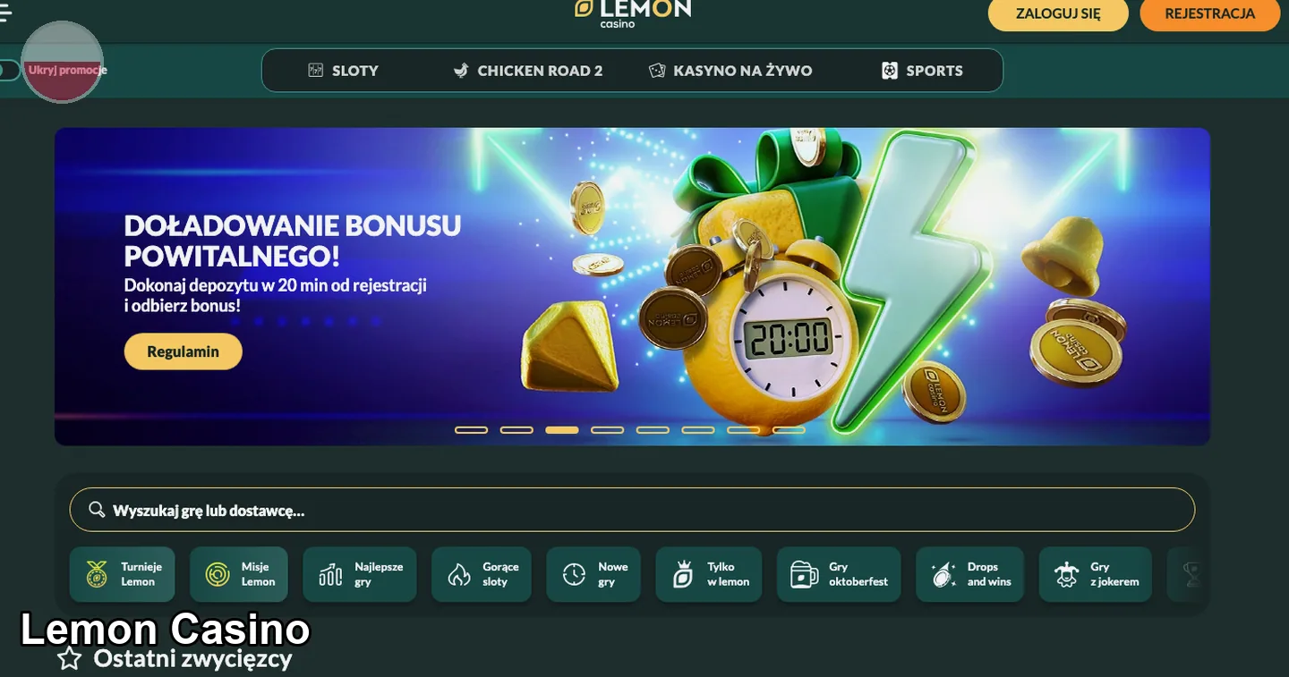 rejestracja – Lemon Casino: Lemon Casino rejestracja krok po kroku